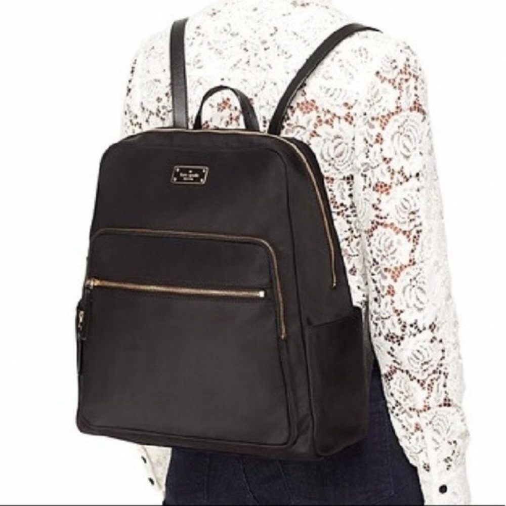 Kate Spade Hilo nylon backpack with leather straps
